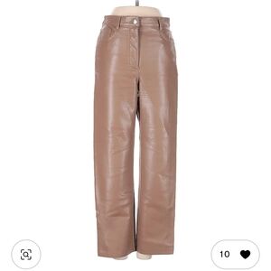 Taupe Leather Pants